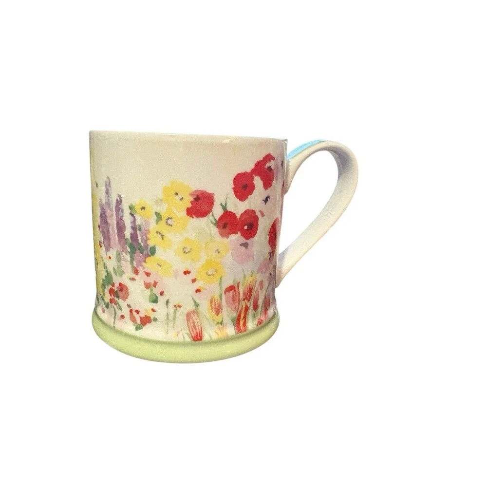 Queens by Churchill Collier Campbell Mug Tea Cup Painted Garden Fine China 10 oz